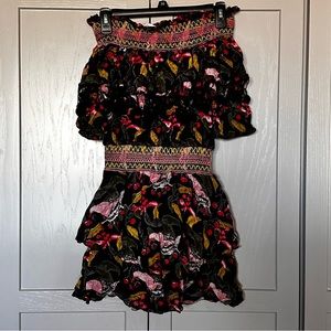 Red Carter Pom Pom dress